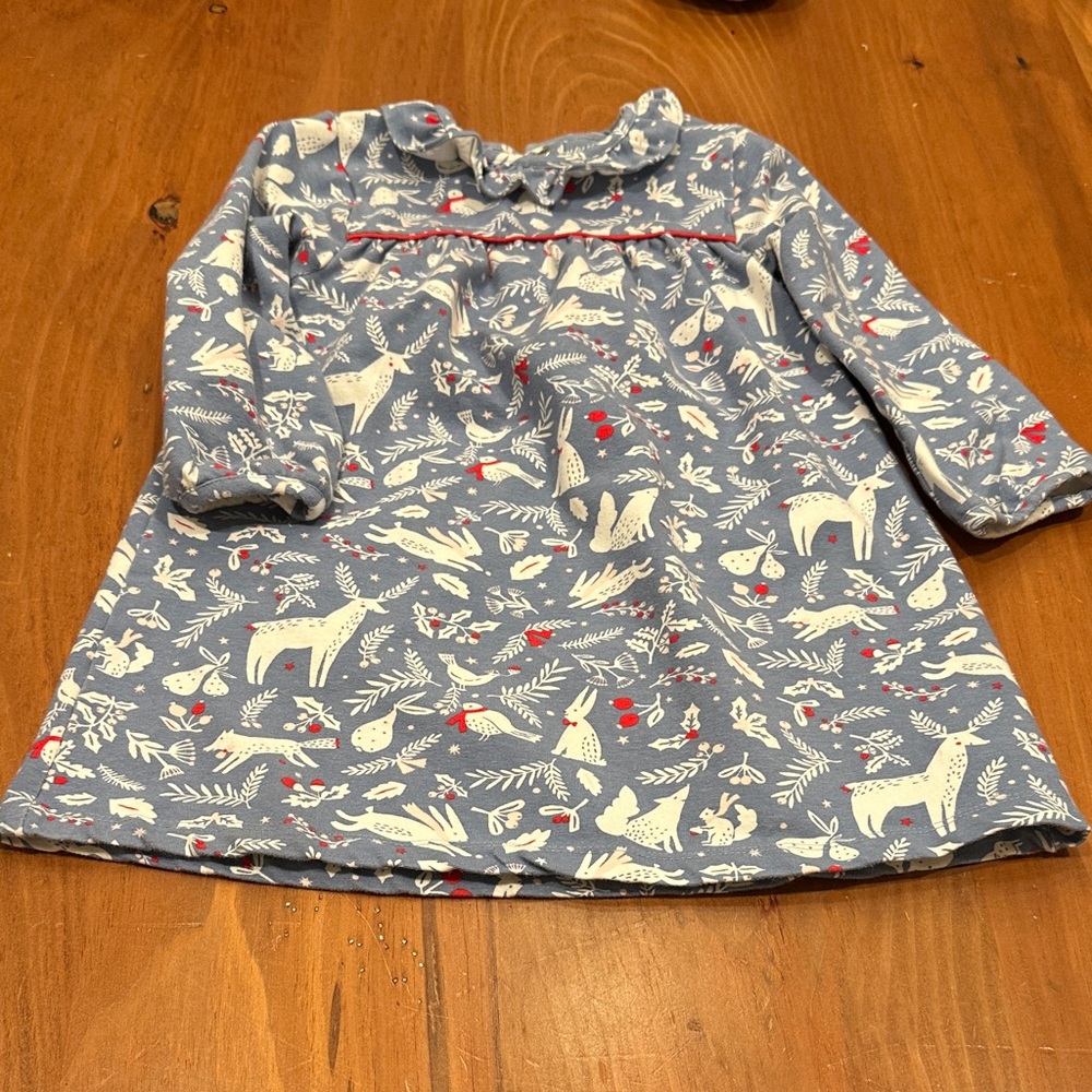 Boden Holiday Animal Print Dress